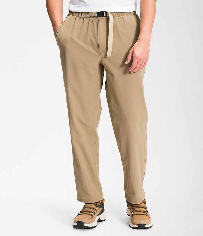 The North Face Pants Tech Easy Khaki - Mens - Thailand EZKVL-6320